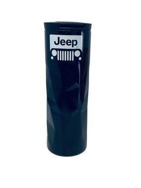 🐸 Jeep Black and White Logo Tumbler